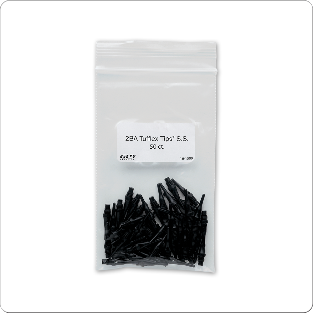 2BA Tufflex 16-1500 Super Short Soft Tips - Pack of 50