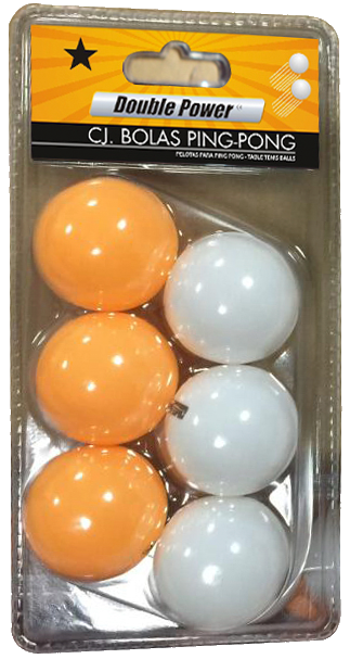 CJ Bolas Table Tennis/Ping Pong Balls - Pack of 6