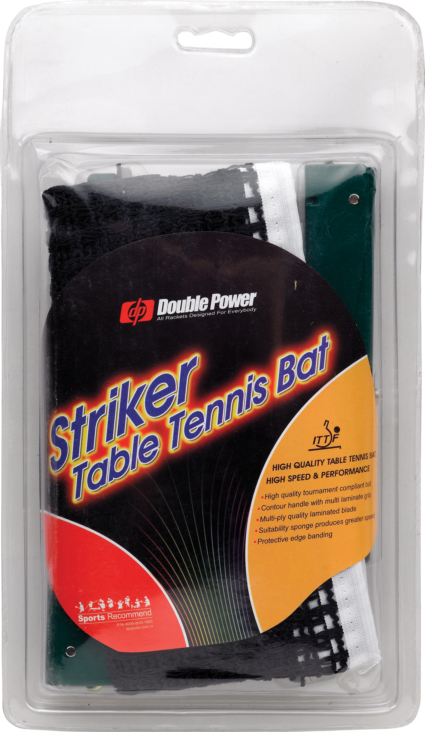 Double Power Striker Table Tennis/Ping Pong Net & Clip Set