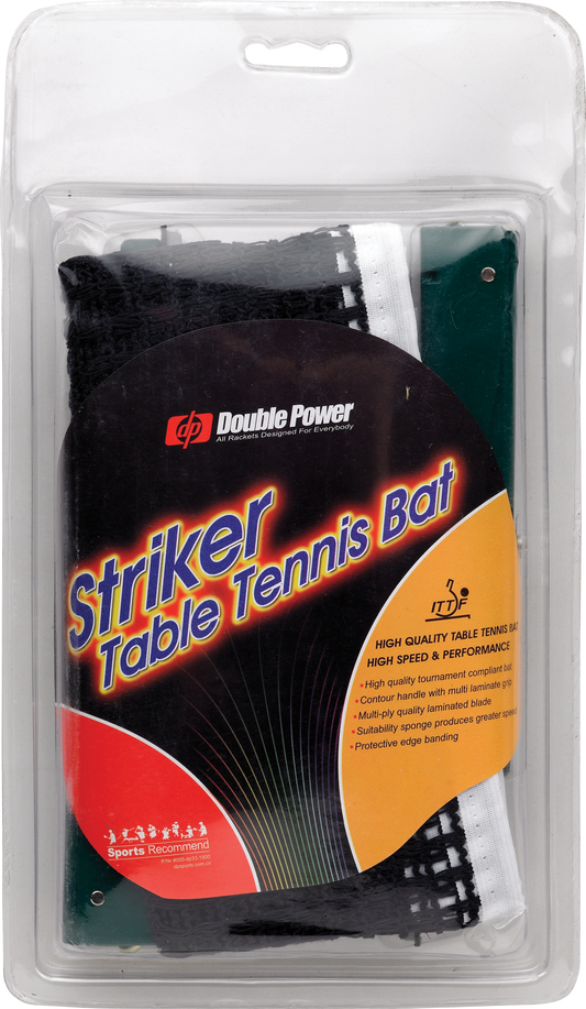 Double Power Striker Table Tennis/Ping Pong Net & Clip Set