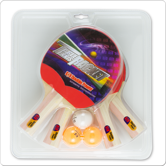 Double Power Table Tennis/Ping Pong Paddles & Ball Set